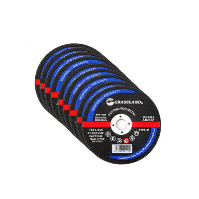 সোজা এবং চিপ-মুক্ত কাটার জন্য ৩ ইঞ্চি মেটাল গ্রাইন্ডিং ডিস্ক, ৭৫মিমি x ১.৬মিমি x ৯মিমি অবিচ্ছিন্ন হুইল ব্লেড, কঠিন অ্যালুমিনিয়াম অক্সাইড ঘষিয়া তুলিয়া ফেলিতে সক্ষম, ৮০ মি/সে