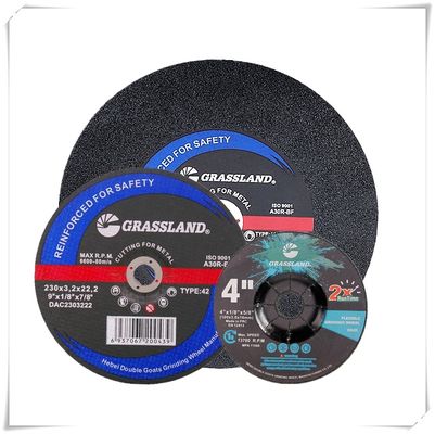 230 X 3 X 22.23mm মেটাল গ্রাসল্যান্ড MPA EN12413 ইনক্স গ্রাইন্ডিং হুইল