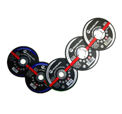 গ্রাসল্যান্ড 4 ইঞ্চি ইনঅক্স গ্রিলিং ডিস্ক 100mm X 3.2mm X 16mm এর সাথে একক স্ফটিকীয় ফিউজড অ্যালুমিনিয়াম