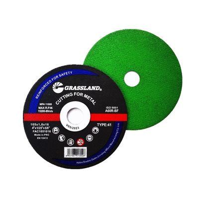 EN 12413 ব্যবহার করে 4&quot; 100mm X 1mm X 16mm স্টেইনলেস স্টিল কাটিং ডিস্ক অ্যাঙ্গেল গ্রাইন্ডার